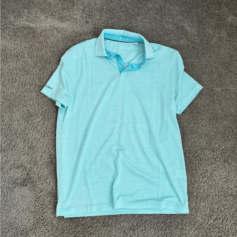 Classic Blue Polo Shirt with Short Sleeves
